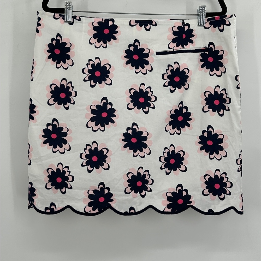 Golftini White Floral Scalloped Skort Snow Cone Brand New With Tags Size 14L - Picture 6 of 11